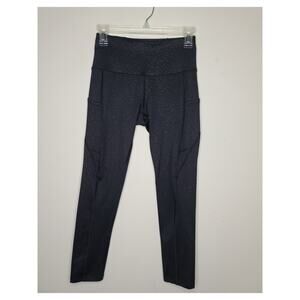 Apana black snakeskin print capri leggings -  XS